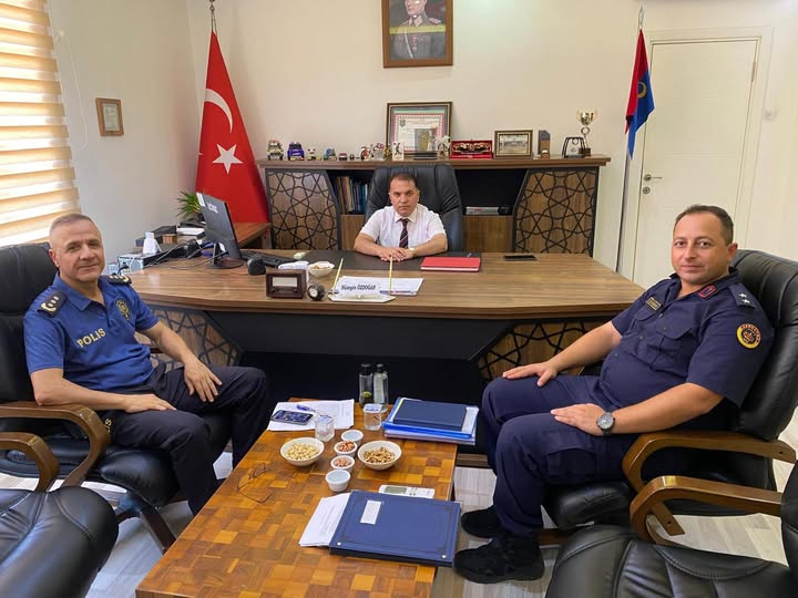Kaymakam Duru’dan Jandarma Komutanı Üsteğmen Özdoğan’a Ziyaret