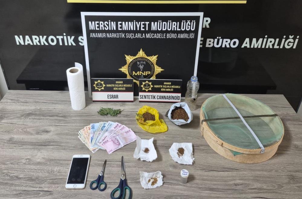 Anamur'da Uyuşturucu taciri yakalanıp tutuklandı