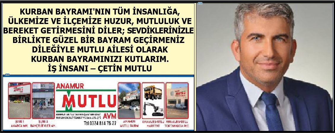İş İnsanı Çetin Mutlu'dan Kurban Bayramı Mesajı