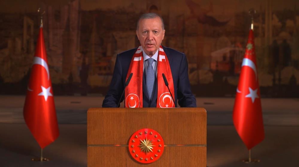 Cumhurbaşkanı Erdoğan'dan A Milli Takım'a destek mesajı