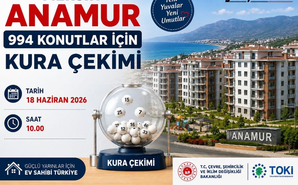 Anamur'da TOKİ Konutları İçin Kura Çekimi Yapılacak