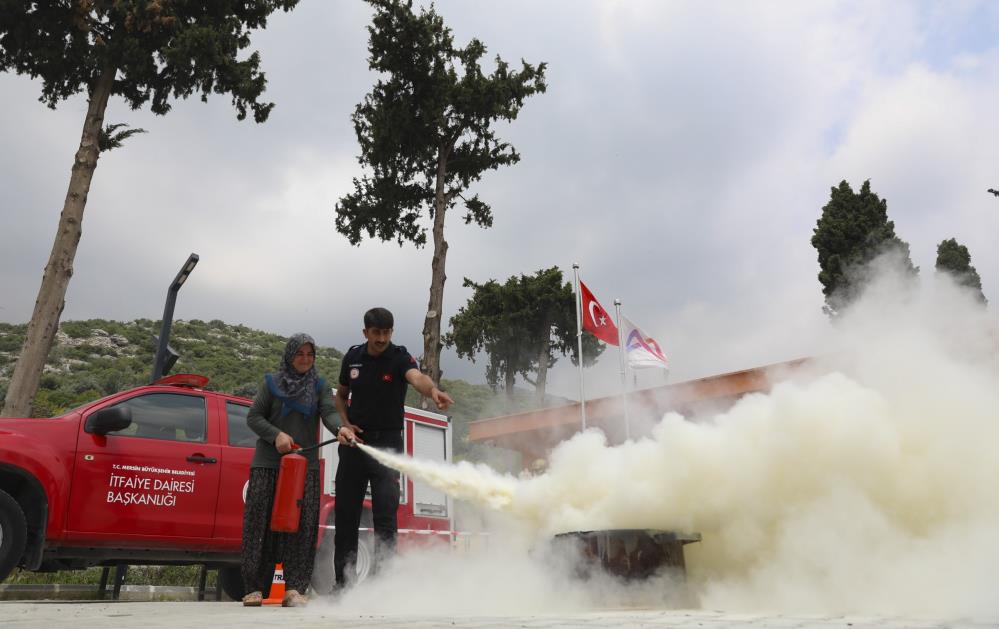 Kadın üreticilere yangın güvenliği eğitimi