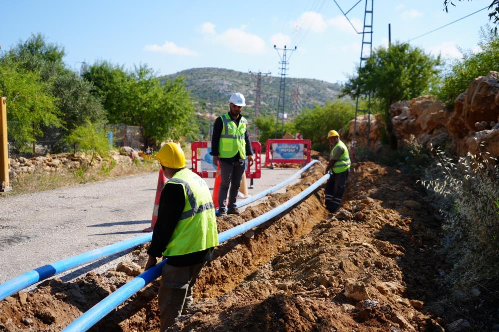 30 yıllık su deposu yenilendi, 2 bin 100 metrelik hat tamamlandı