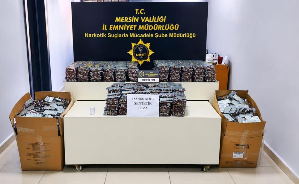 155 bin 568 adet uyuşturucu hap ele geçirildi, 2 kişi tutuklandı