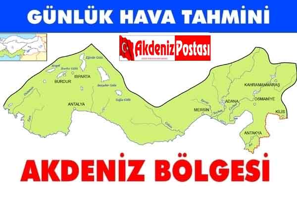Akdeniz Bölgesi Hava Durumu 02-08-2026