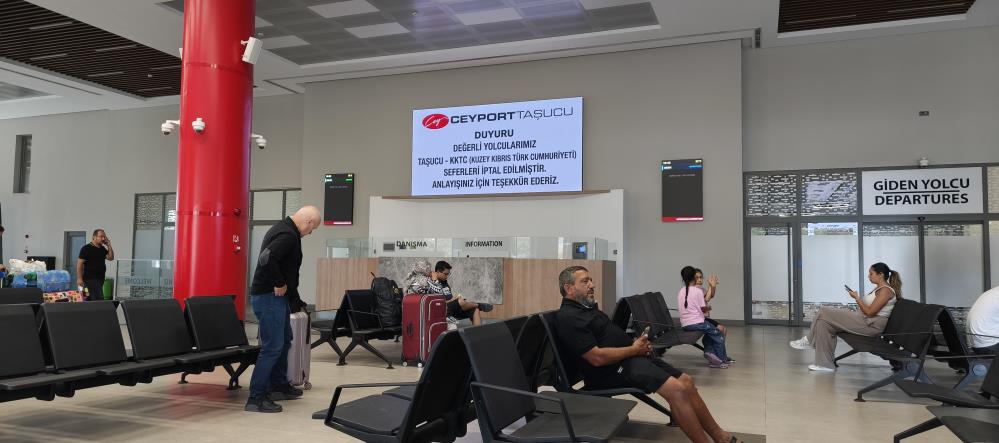 Taşucu Limanı'nda Kıbrıs seferleri iptal edildi