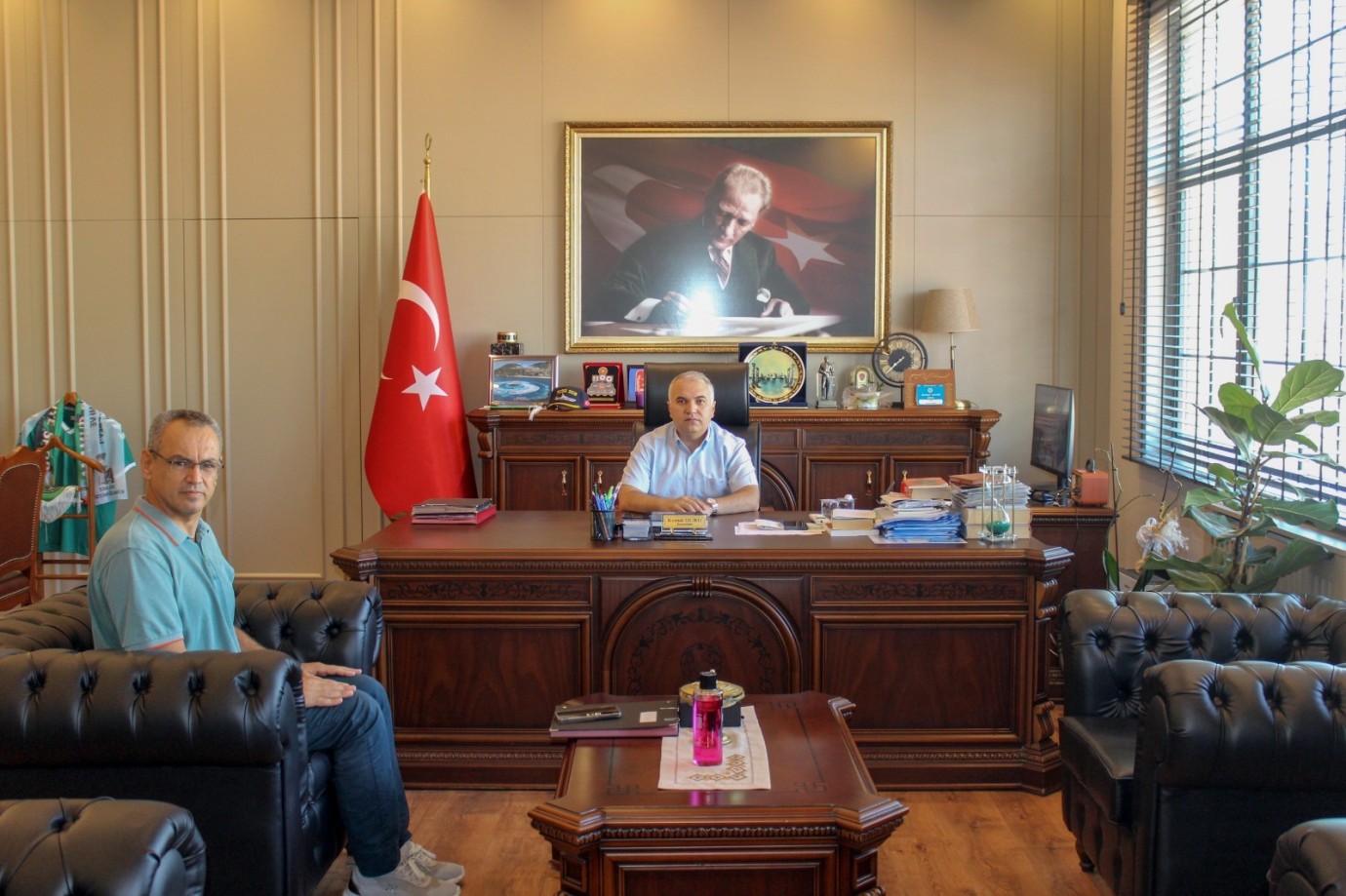 Emniyet Müdürü İdris Doğanay’dan Kaymakam Duru’ya Veda Ziyareti