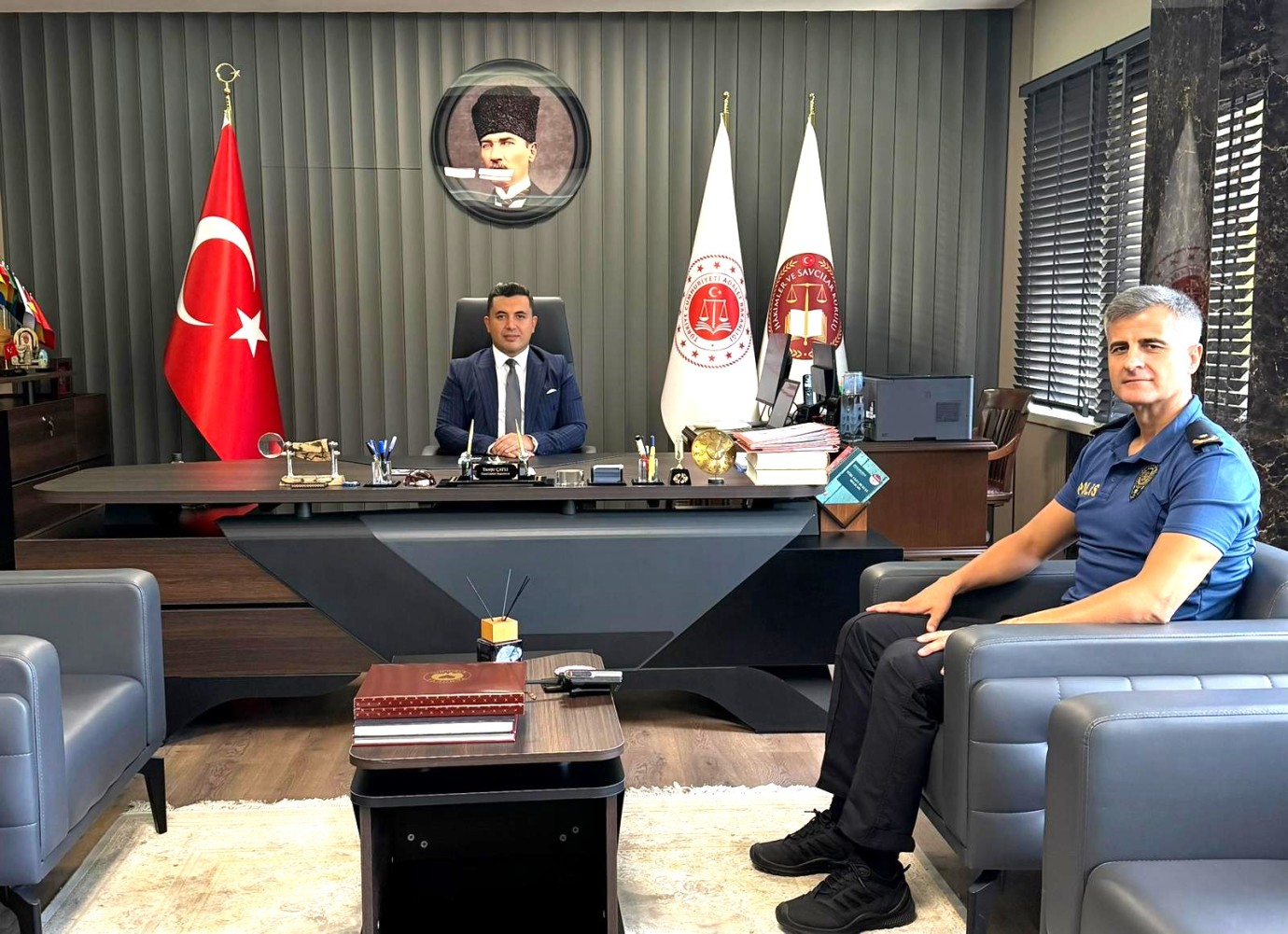 Emniyet Müdürü Günay’dan Cumhuriyet Başsavcısı Tanju Çatlı’ya  Ziyaret