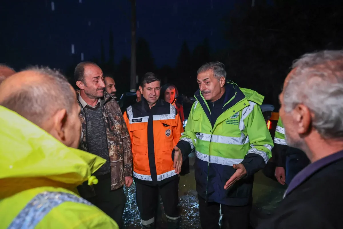 Sakarya'da taşkından etkilenen bölgelere yakın mercek