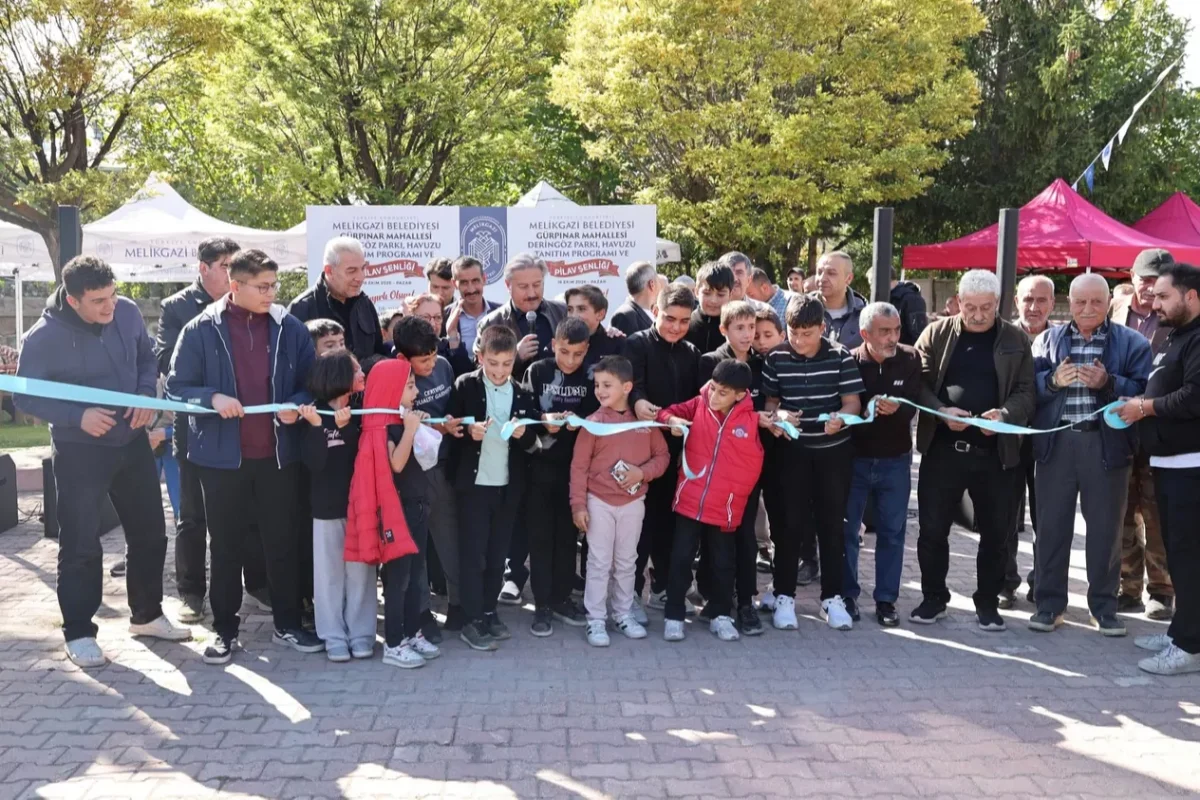 Kayseri Melikgazi Gürpınar'ın park ve havuzu yenilendi