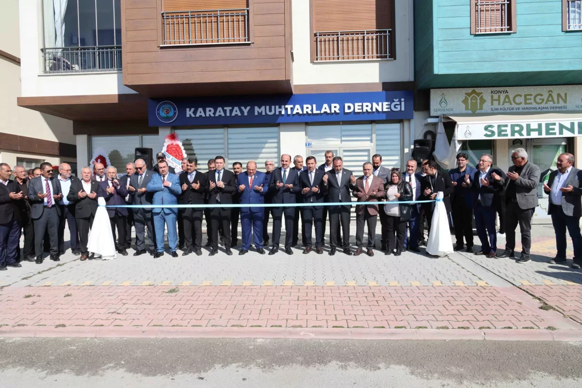 Konya Karatay Muhtarlar Derneği yeni hizmet binası törenle açıldı