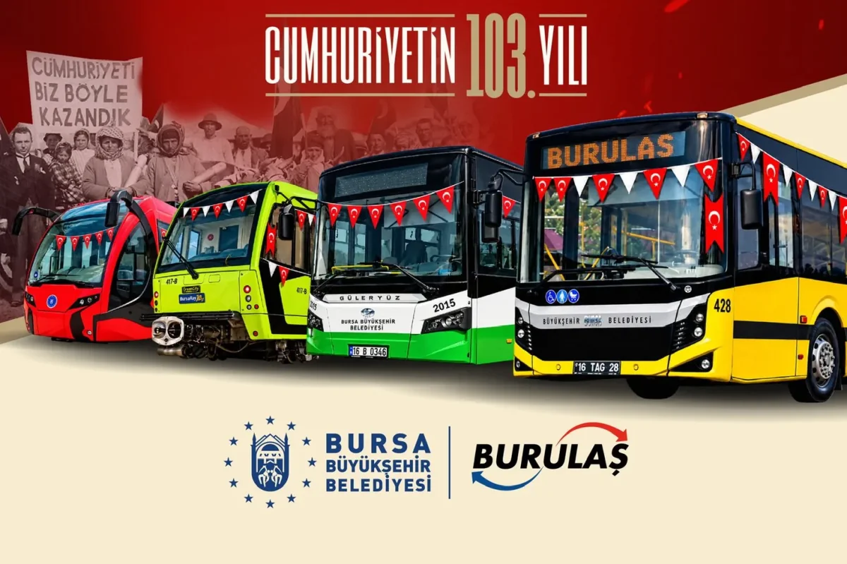 Bursa’da toplu ulaşım 25 saat ücretsiz olacak