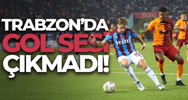Trabzon'da Puanlar paylaşıldı!