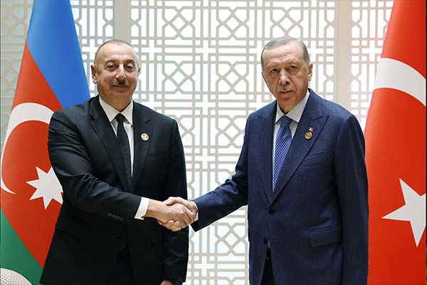 Erdoğan, Azerbaycanlı mevkidaşı Aliyev ile görüştü