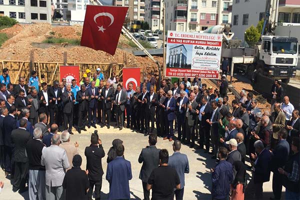 150 öğrenci kapasiteli Kur’an kursunun temeli atıldı