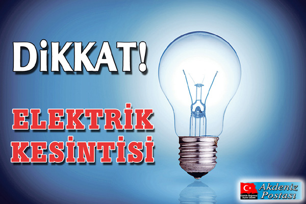 Elektrik kesintisi!