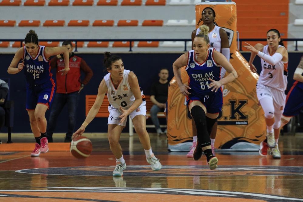 Kadınlar Basketbol Süper Ligi: ÇBK Mersin: 93 - Emlak Konut: 80