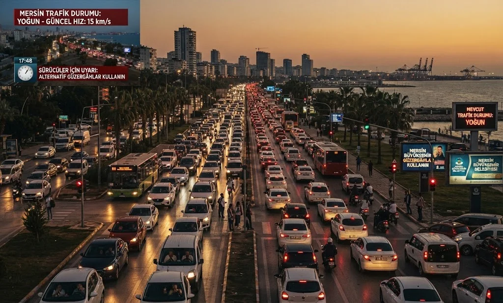 Mersin Trafik Durumu: 16:00 - 20:00 Saatleri Arasında Sürücüleri Neler Bekliyor?