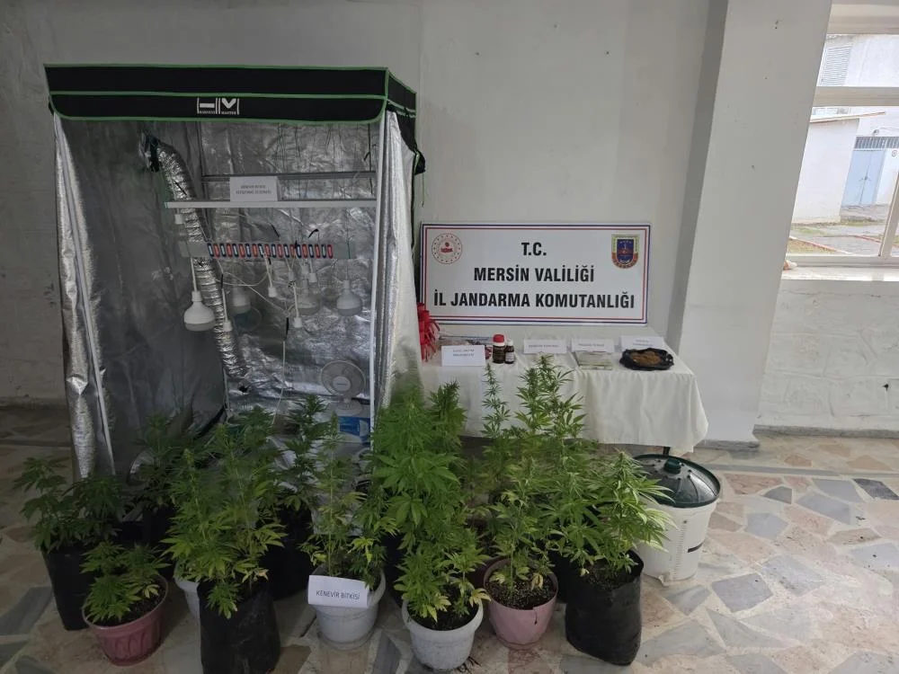 Anamur'da Uyuşturucu üreten şüpheliler yakalandı