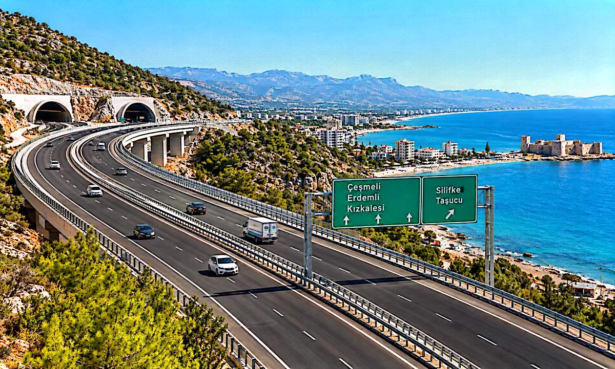 Mersin’de Çeşmeli-Kızkalesi Otoyolu Yarın Açılıyor!