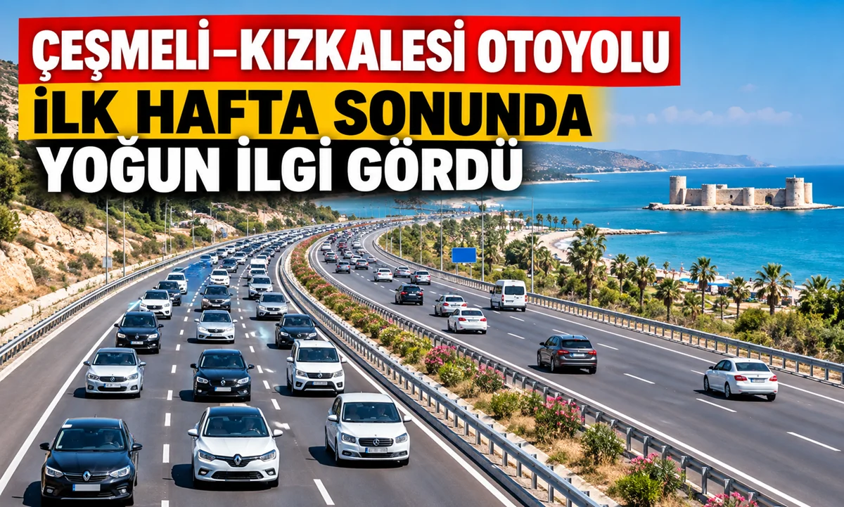 Çeşmeli–Kızkalesi Otoyolunda İlk Hafta Sonu Testi! 2,5 Saatlik Çile Tarih Oldu, Sürücüler Akın Etti